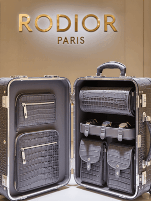 Luxury Unique suitcase Rodior crocodile skin