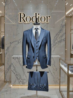 Steel Blue Suit Rodior