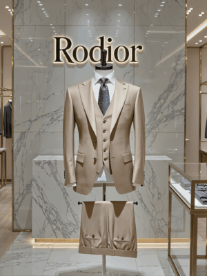 Beige Suit Rodior