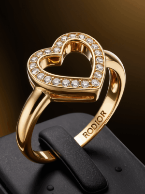 Gold Coração ring Rodior