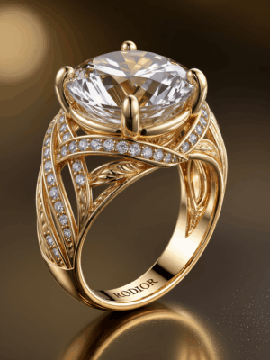 Unique Gold ring Rodior