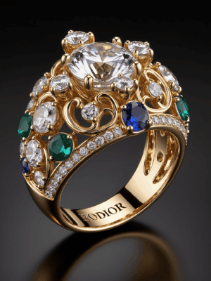 Unique Couronne ring Rodior