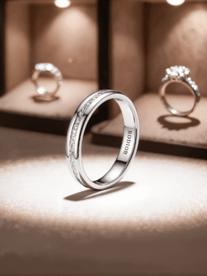 Princess Wedding Ring white gold