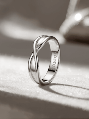 Wedding Ring white gold infinity