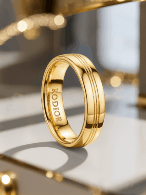 Wedding Gold Ring Anel de casamento