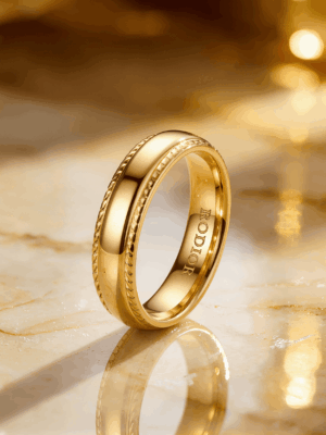 Gold Ring Anel de casamento