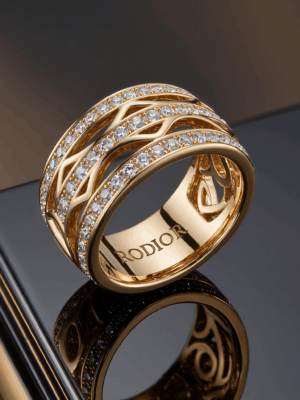 Gold Diamand luxury ring